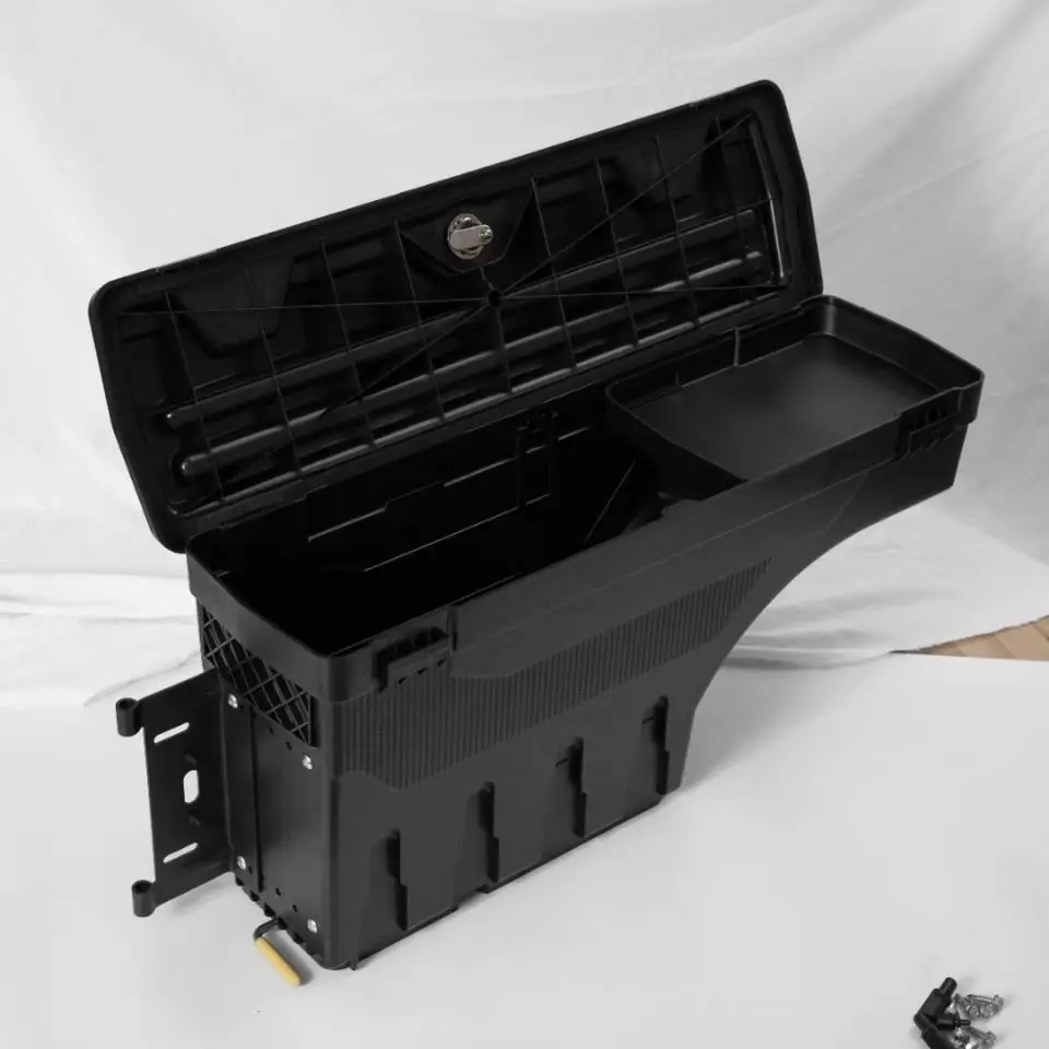 Suitable for pickup truck off-road modification, cargo box, bucket, tool box, storage iversal model with lock.