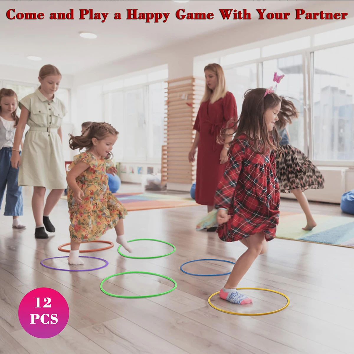 12 Pieces Plastic Toss Rings Toys Mini Toss Rings Circles For Kids, Carnival Party Honeycomb Toss Rings For Games Practice Game