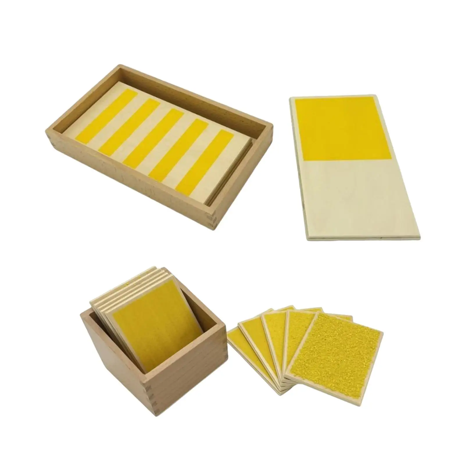 

Montessori wood tactile board, touch plates set, multifunctional puzzle, early