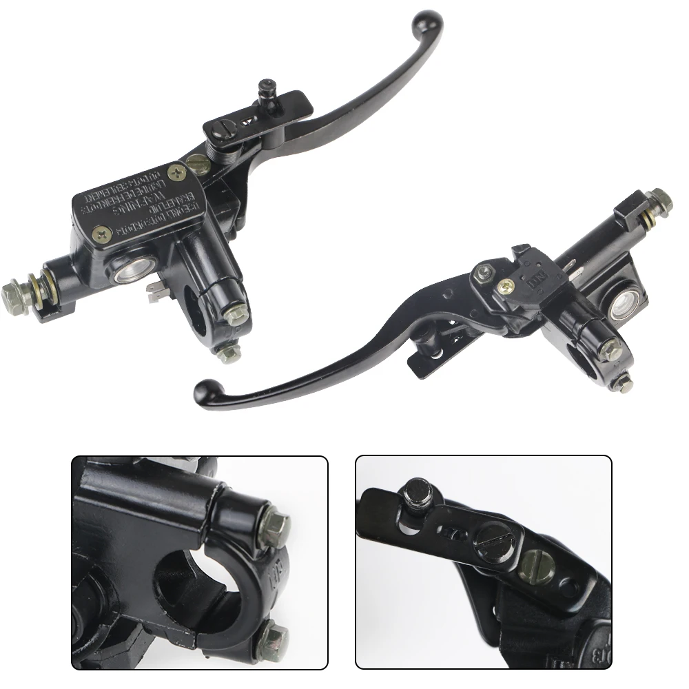 For Universal 50cc-250cc Dirt Bike ATV Four-wheel Left Right Cylinder Hydraulic Brake Lever Motorcycle Clutch Lever Pump