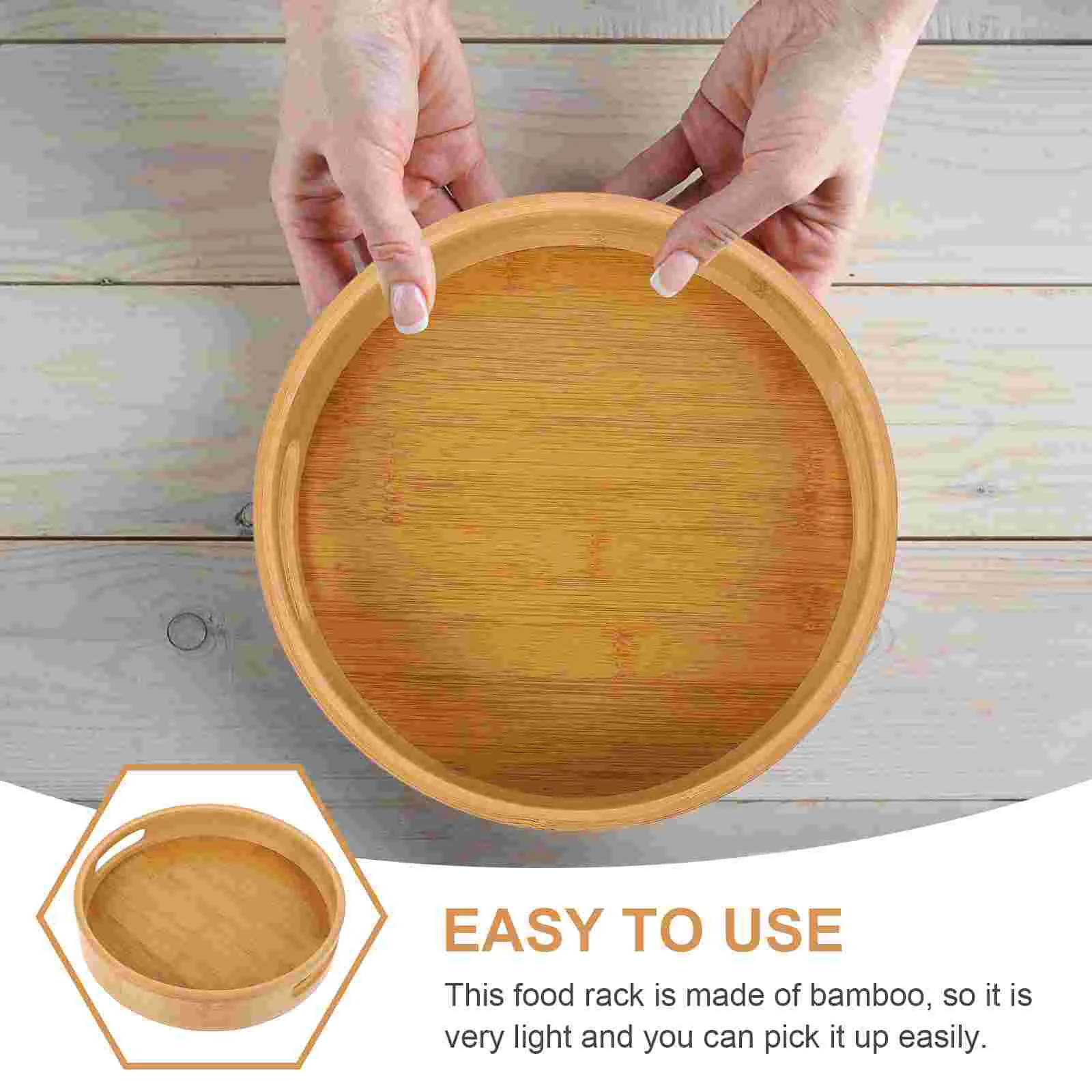 Bamboo Storage Tray Food Breakfast Cake Eco-friendly Hotel Dessert Severing Fruit Practical Serving