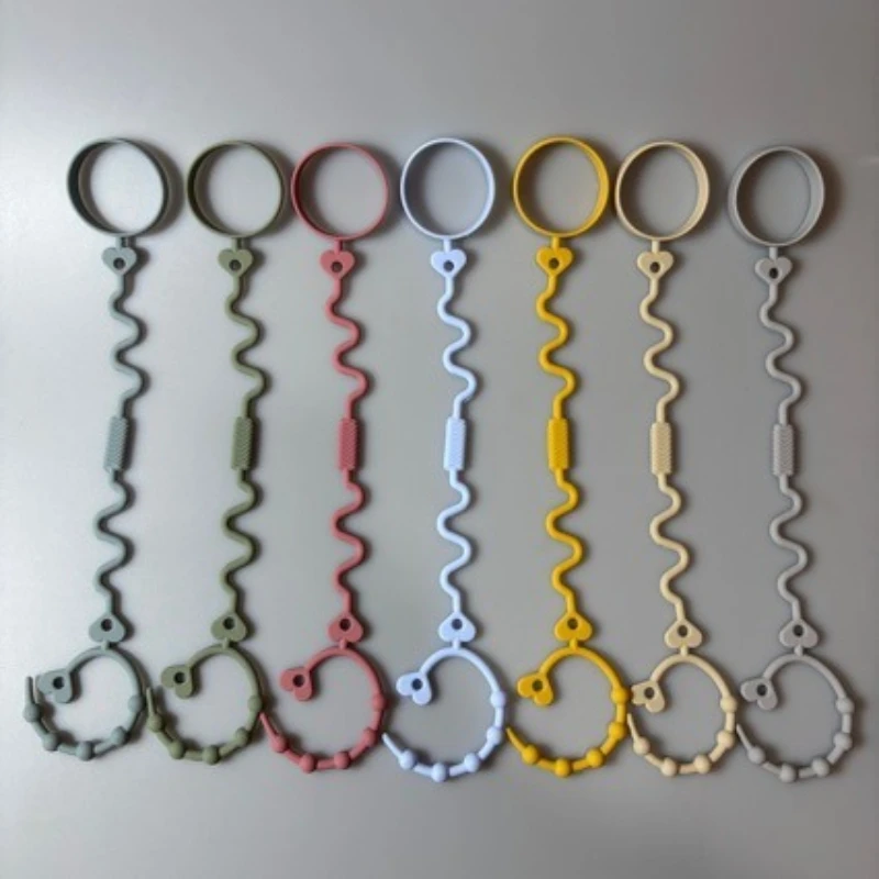 Baby Multi-functional Anti-drop Chain Baby Molar Toy Data Cable Silicone Anti-drop Rope Baby Pacifier Chain Clip