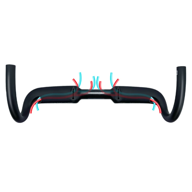 BUCKLOS T700 Carbon-Rennradlenker mit Vollinterner Kabelführung, 31,8mm, Ultraleichter Lenker, Fahrradzubehör – Detail 8