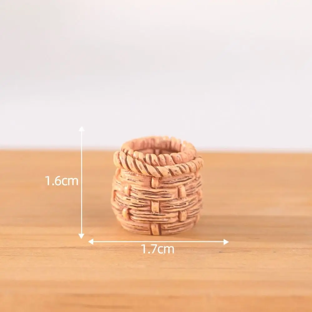 Cute Vegetable Figurines Miniatures Resin Crafts Handicrafts Simulation Vegetable Basket Realistic Mini Vegetable Model