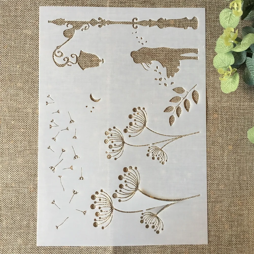 

Трафареты для самостоятельного нанесения слоев одуванчиков 29*21 см