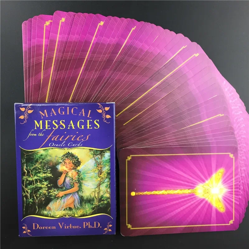 Magical Messages From The Fairies Tarot Cards Mysterious Fate Divination Tarot Cards Deck Board Game For Kids Women