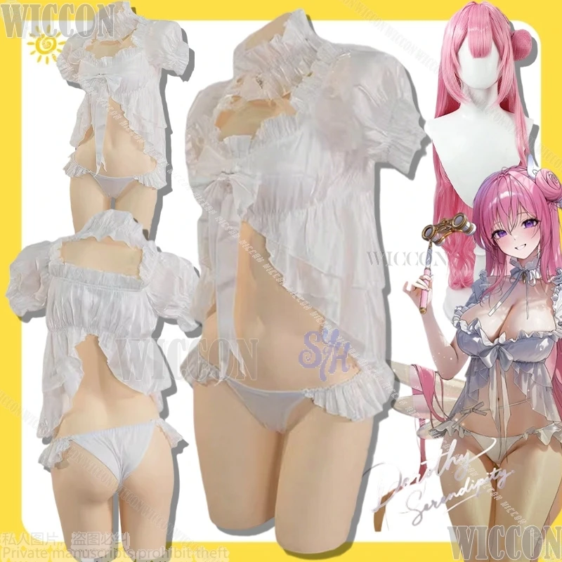 

Dorothy 코스프레 GODDESS OF VICTORY: NIKKE Sexy White Lace Bikini Summer Swimminwear Jirai Kei Girl Halloween Party Carnival Outfit