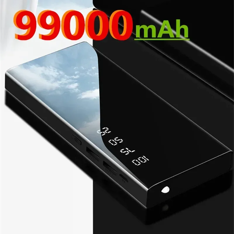 Fast Charging Power Bank 99000mAh Large Capacity Portable Digital Display Warm Hands Winter Suitable For Samsung Xiaomi Apple