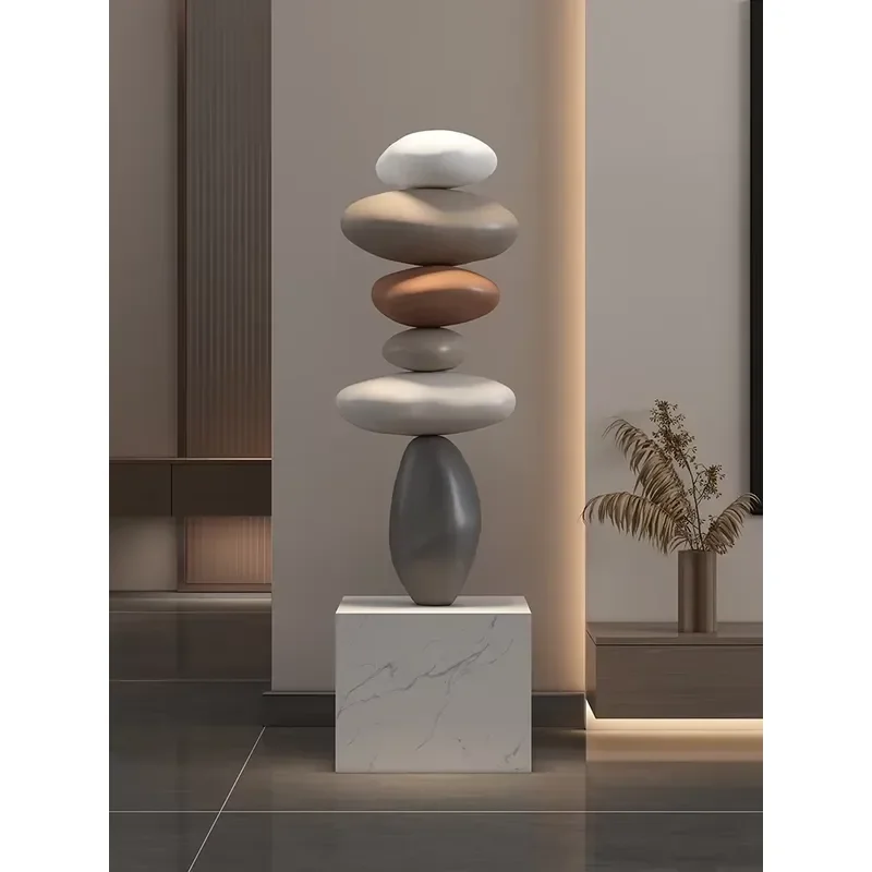 Home Decor Large Imitation Stone Floor Decoration Living Room Sofa TV Cabinet Home Decoration Creative Housewarming Gift