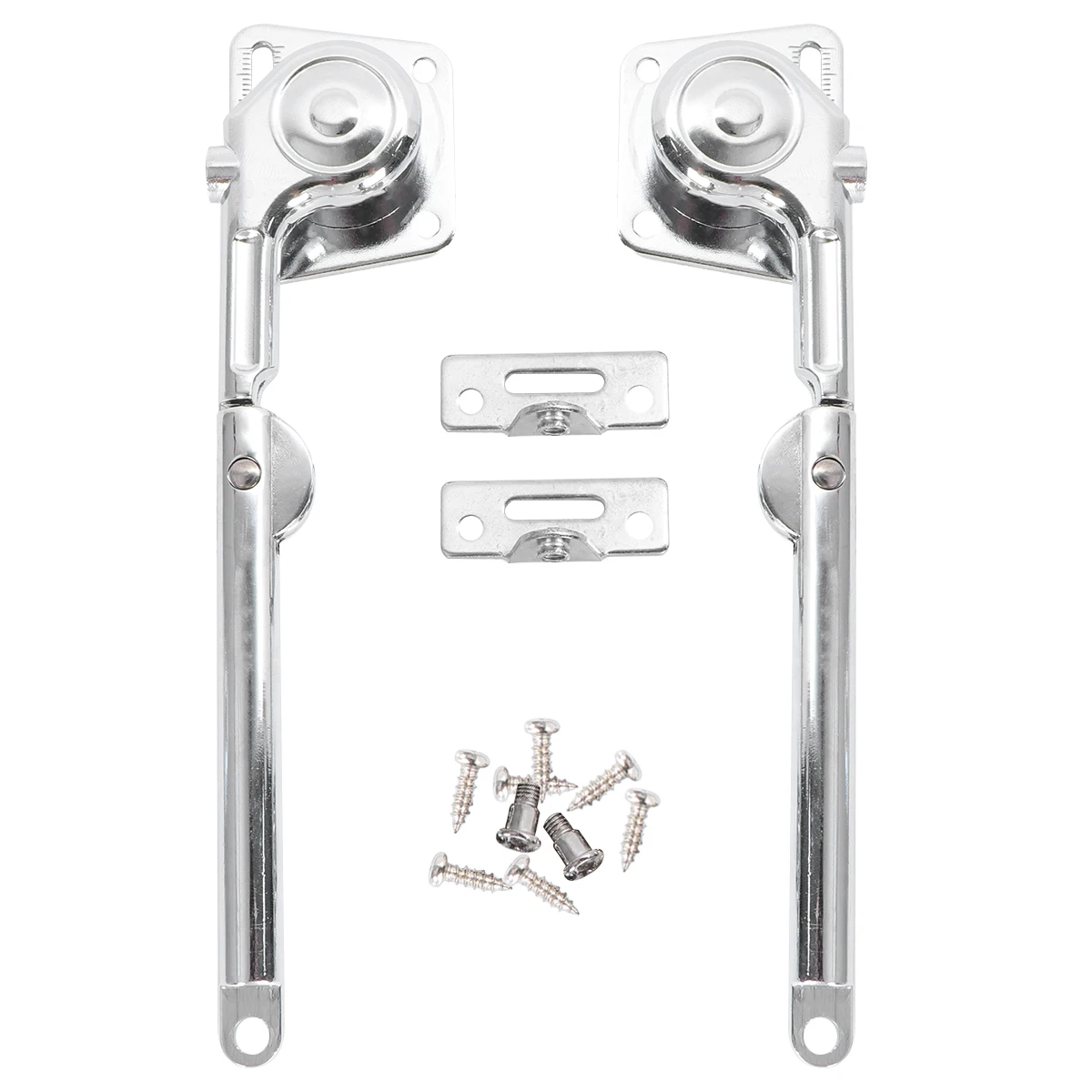 

2Pcs Heavy Duty Cabinet Door Latch Silver Sturdy Zinc Alloy 12kg Bearing Capacity Easy Install Furniture Tool Heavy Duty Latch