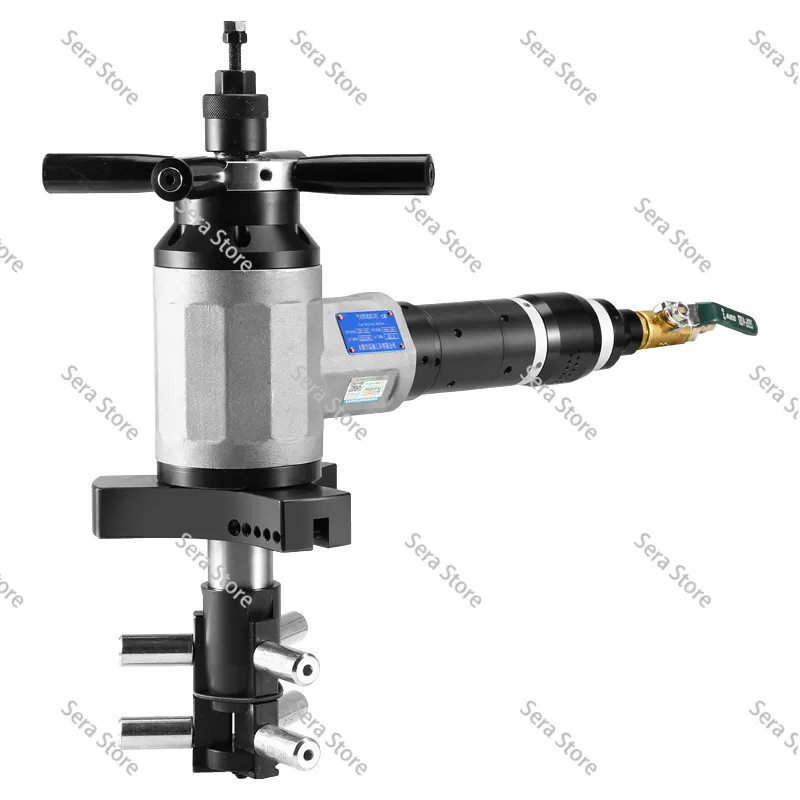 Pipeline groove pneumatic internal expansion round pipe oblique flat milling and chamfering machine