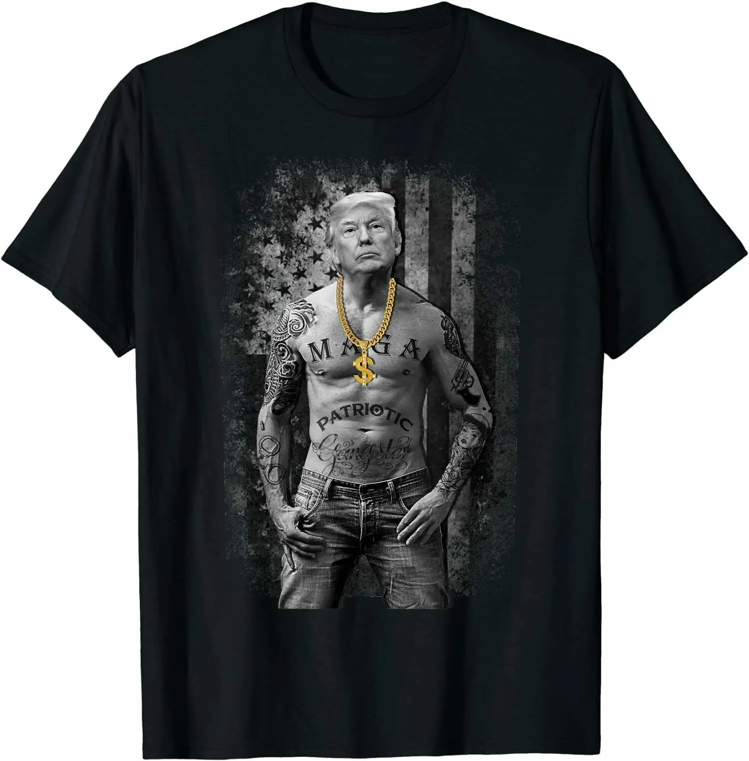 

Funny Patriotic MAGA Gangs Pro Republican Trump T-Shirt 100% Cotton O-Neck Summer Short Sleeve Casual Mens T-shirt Size S-3XL