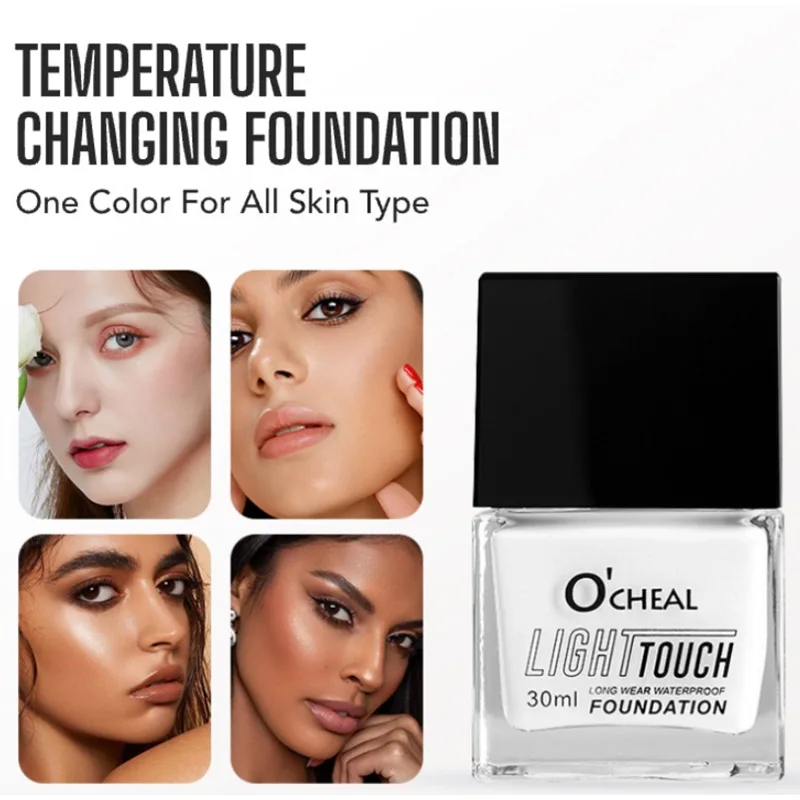 Square Bottle Liquid Foundation Korean Makeup Moisturizing Concealer Longlasting Not Easy To Remove Makeup Brighten FacialMakeup