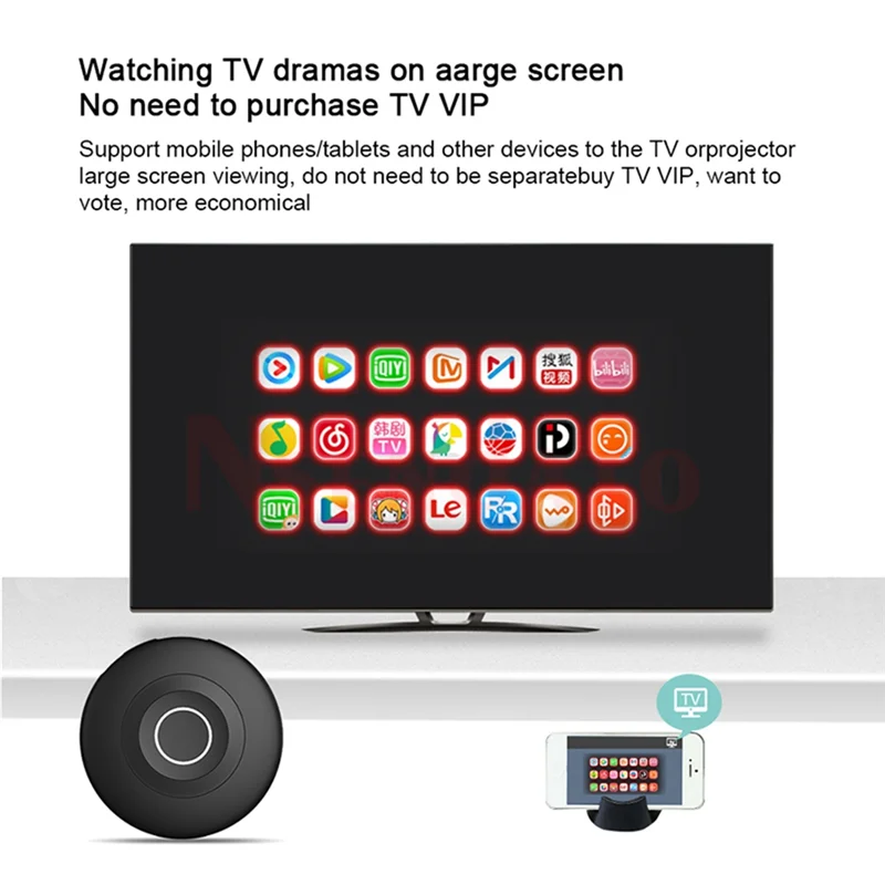 【Hot Ltem】4K Dual Band Display Receiver TV Screen Sharing Stick Dongle Adapter For HDTV Low Latency