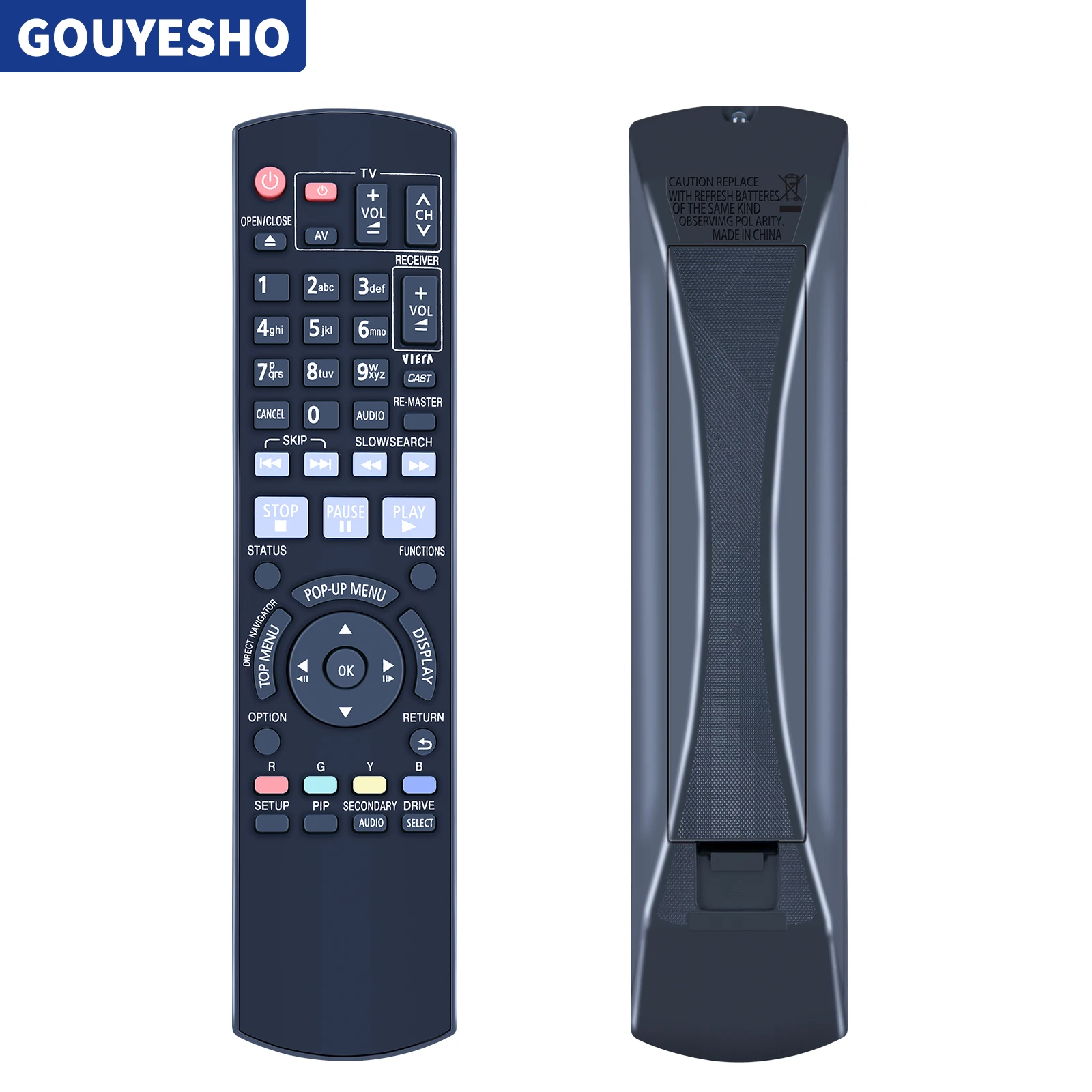 New Remote Control For Panasonic N2QAYB000380 DMP-BDT300 DMP-BD30 BD60 Blu-ray DVD