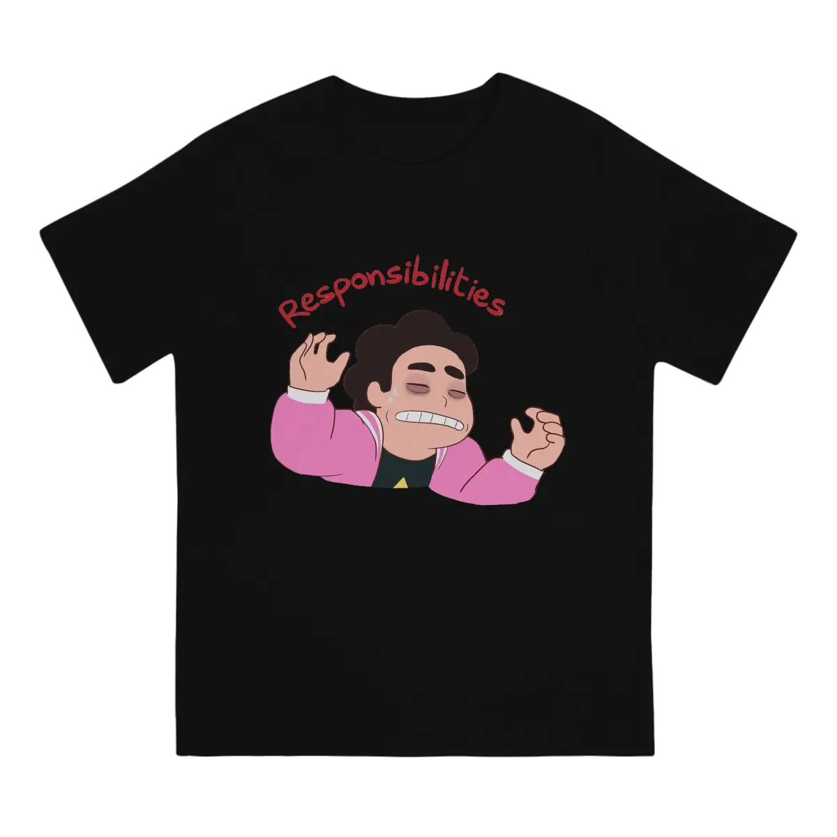 The Responsibilities Steven Universe Men T Shirt Punk Crewneck TShirt Harajuku Tops