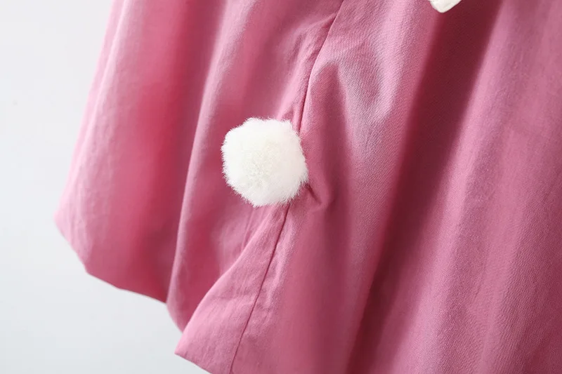 New Children's Summer Cartoon Rabbit Dress for Girls Solid Color Sleeveless Puff Skirt 0-4 Years Old image 6