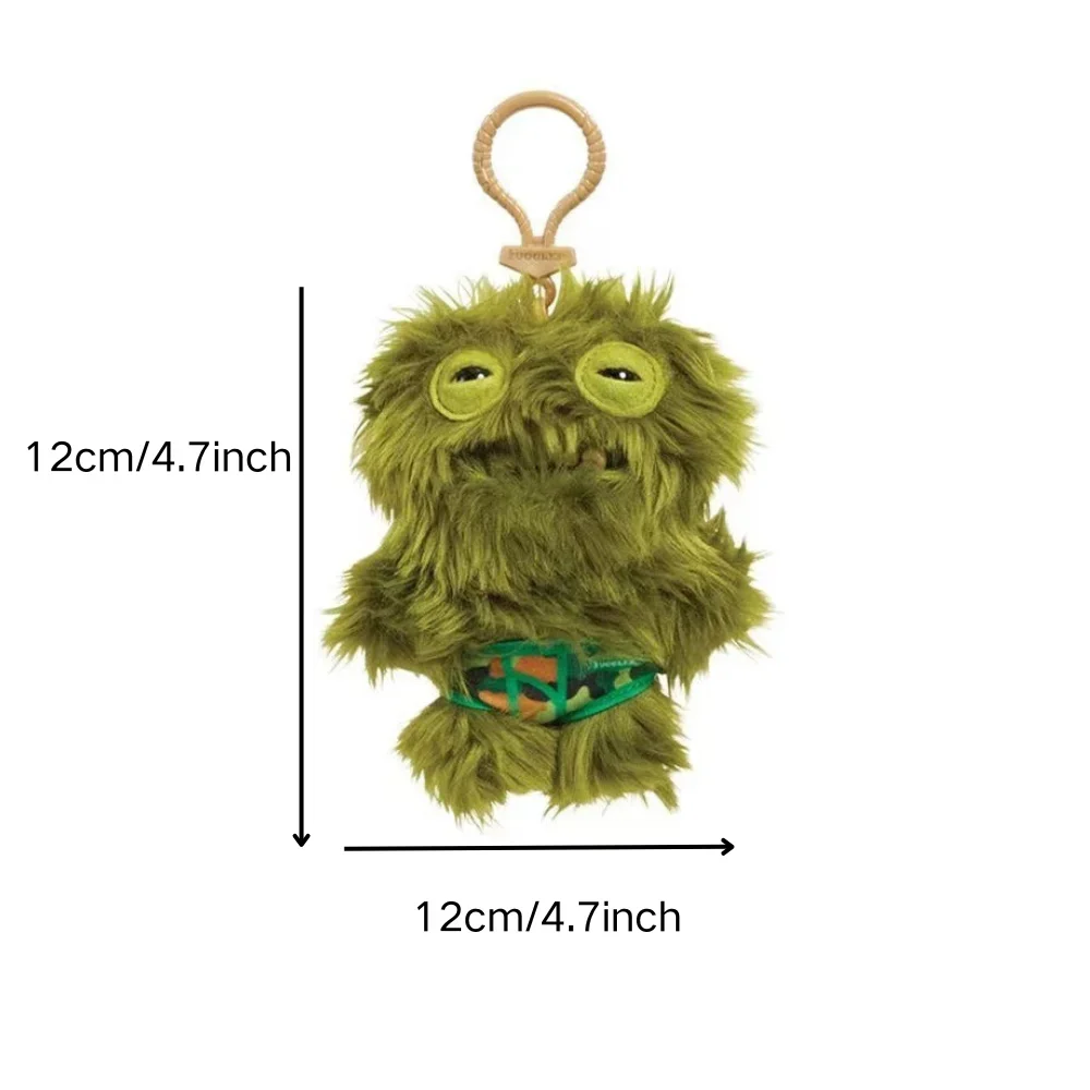 Fuggler aléatoire drôle vilain monstre en peluche pendentif lapin à grands yeux moche monstre jouet peluche poupée pour enfants cadeaux mignon en peluche 12 cm