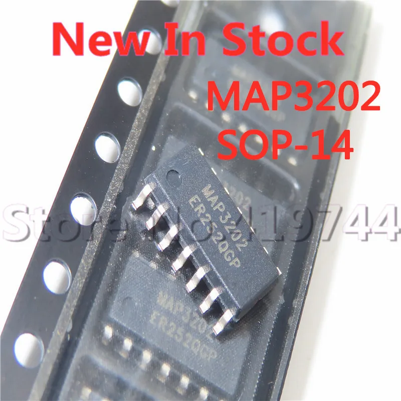 5PCS/LOT MAP3202SIRH MAP3202 SOP-14 SMD LCD power chip IC NEW  In Stock