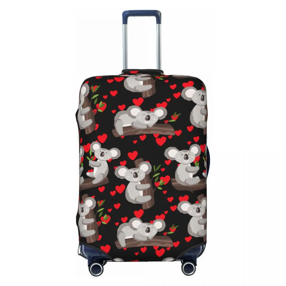 

Чехол для дорожного багажа с милой коалью и сердечками, моющийся чехол для чемодана с рисунком австралийского медведя, подходит для 18-32 дюймов