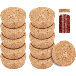 12 Pcs Cork Bottle Stoppers, Cork Plug, Replacement Corks for Wines, Decorative Bottles, Jars, Arts, DIY Crafts