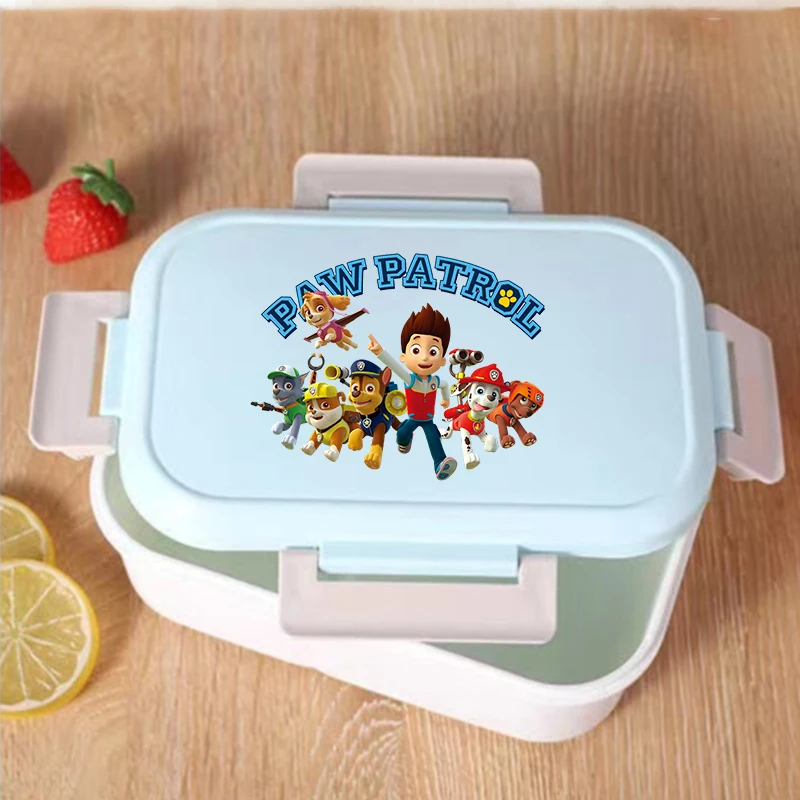 PAW Patrols Student Lunch Box Chase Skye Boy Girl Portable Bento Boxes Children Anime Cartoon Food Container Divided Toast Box