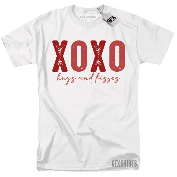 Футболка XOXO «Отешители и поцелуи» на День Святого Валентина, забавная