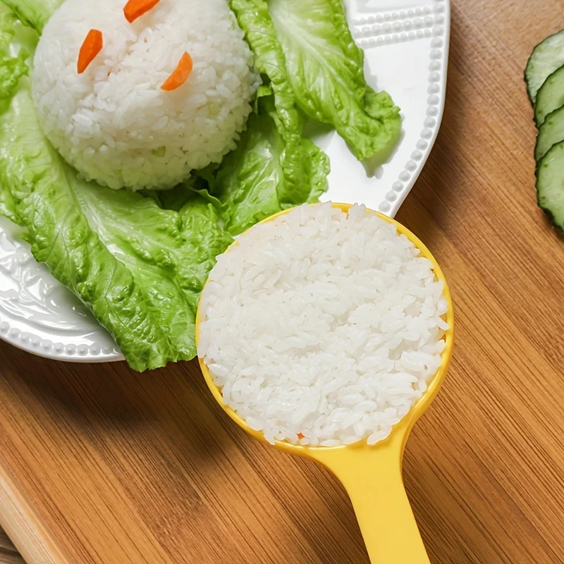 5pcs rice cooker spoon can press large capacity non sticky rice big spoon Congee spoon household semi-circular rice spoon