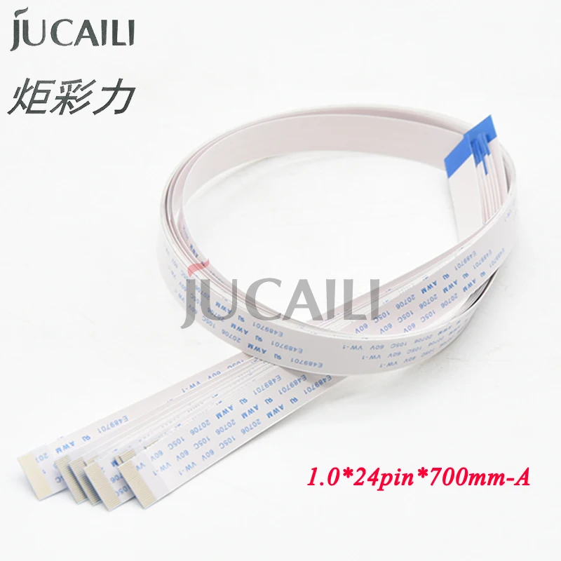 JCL 4pcs 24Pin Head Cable for Ricoh GH2220 Printhead FFC Flex Flat Data Cable 24p 700mm for UV Flatbed Printer