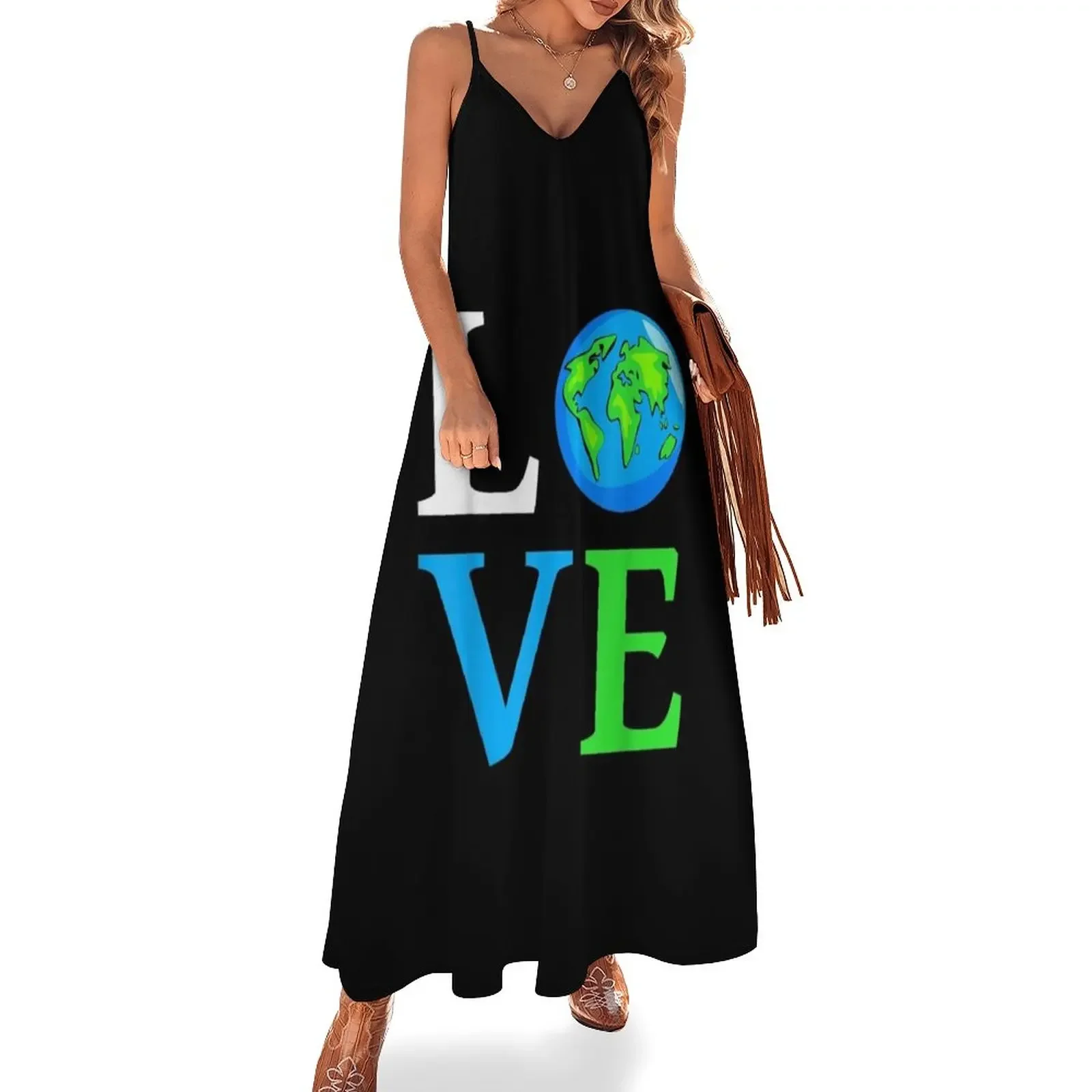 

Love Earth Day Great Earth Day 2022 Sleeveless Dress sensual sexy dress for women Long dress