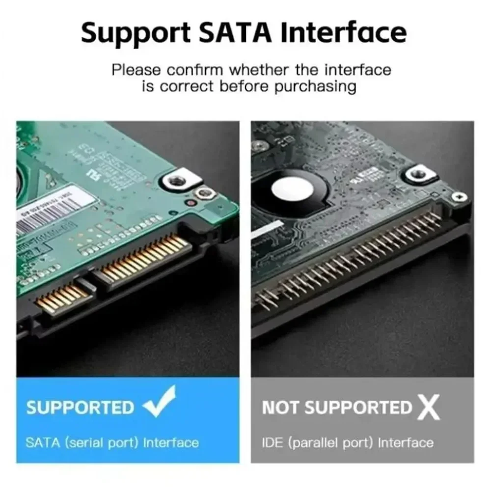 USB/Type C SATA 3 Adapter Cable SATA to USB 3.0 Converter Cord for 2.5 Inch External SSD Hard Drive for Laptop Desktop Computer view 4