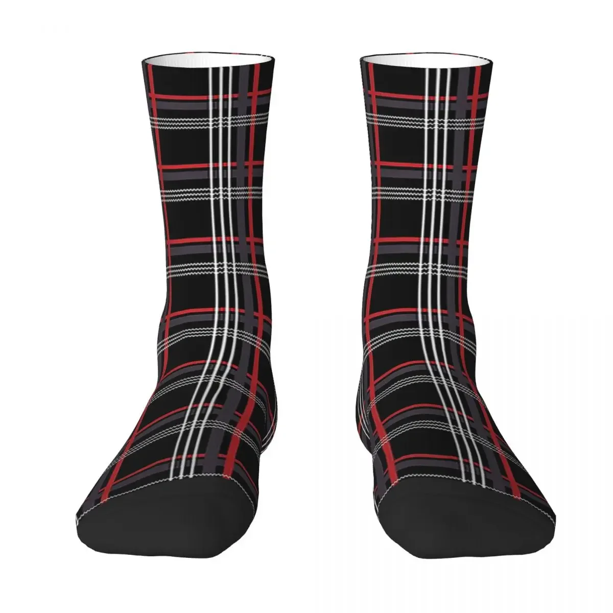 Meias GTi Tartan para Unisex, Harajuku, Meias Super Macias, Meias Longas para Toda a Temporada, Acessórios para Presentes