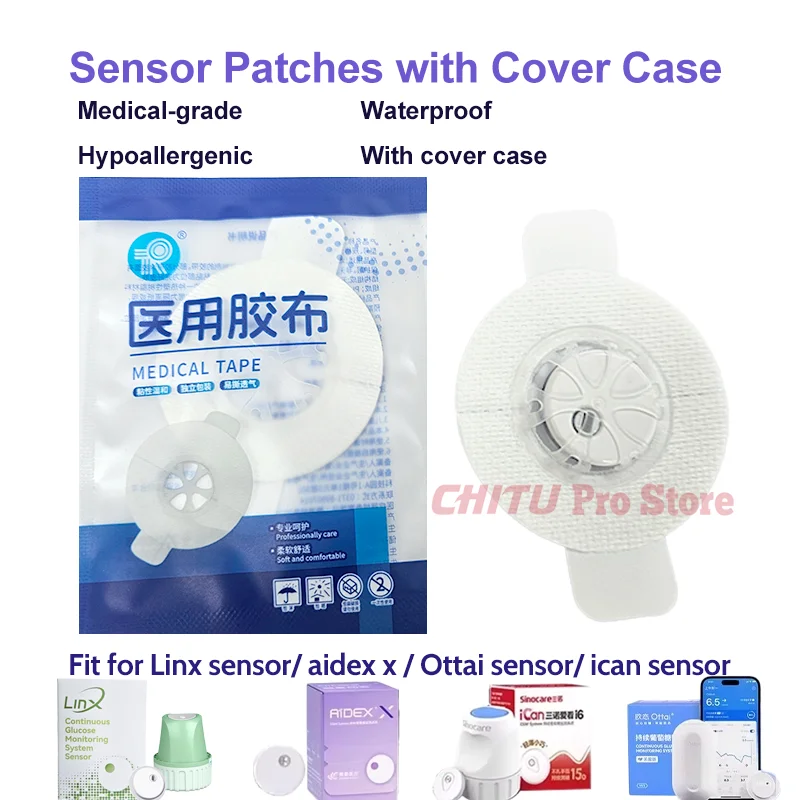 10/20/50pcs Linx Sensor patches Plastic Casing CGM stickers Medical adhesive tape Aidex X Ican Freestyle Libre2 Protect sensor