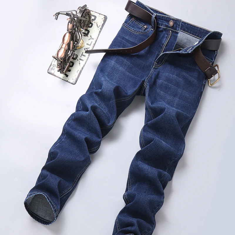 Brand Classic Business Denim Jeans uomo Casual Solid popolare Denim Jeans dritti nuovi arrivi pantaloni di alta qualità maschile