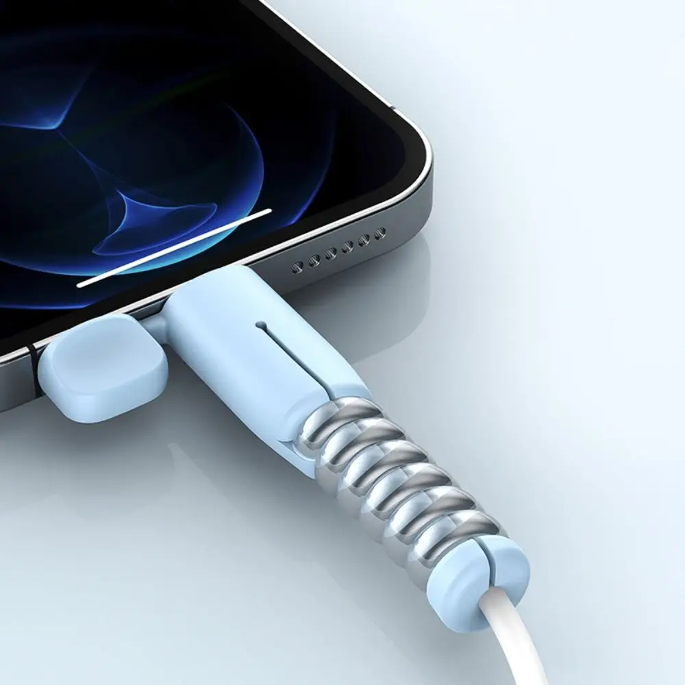 جديد نوع C كابل الشاحن حامي الغبار غطاء سيليكون كابل الشاحن غطاء حماية الملحقات الحبل التوقف غطاء سيليكون #2