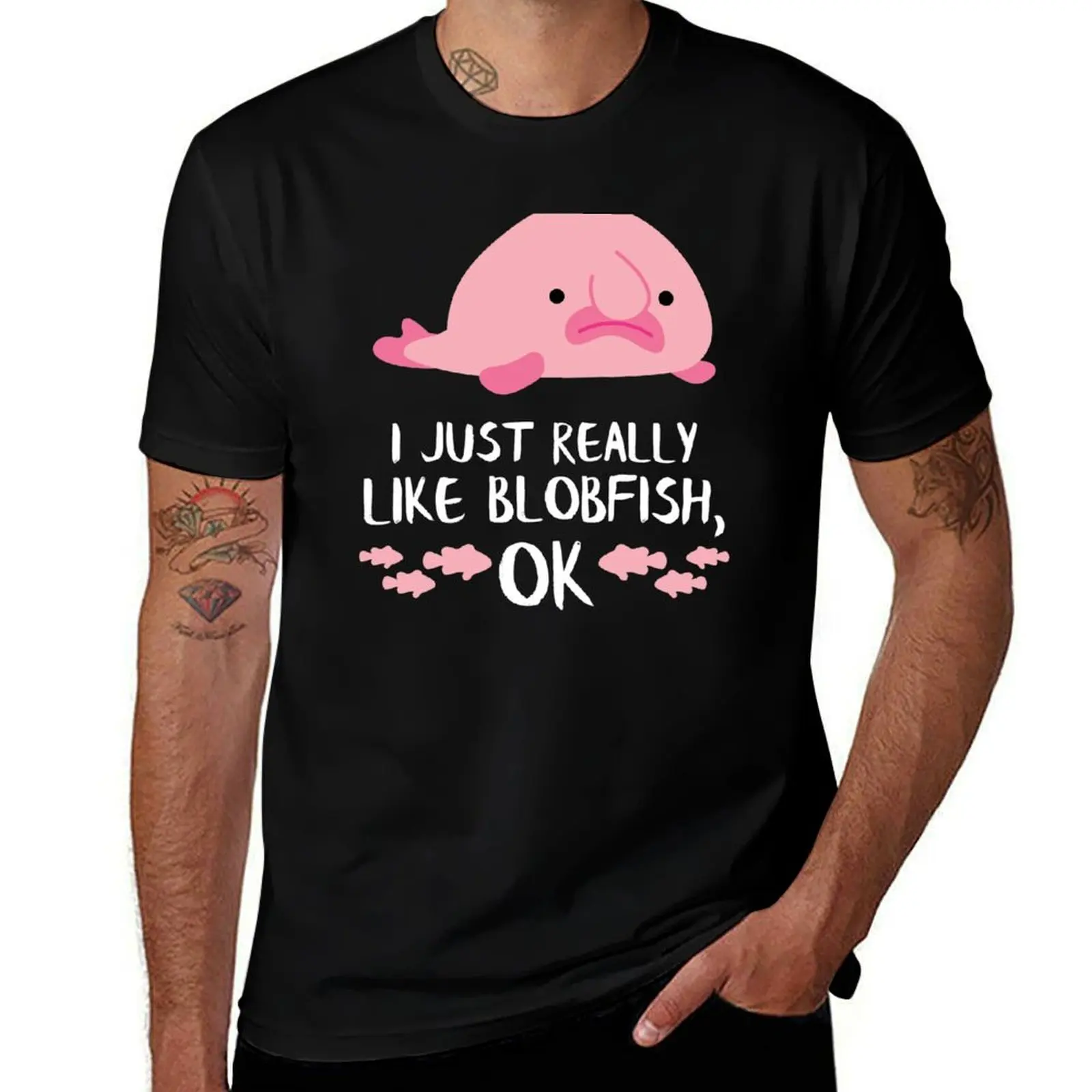 

Funny Blob Fish Gift Blobfish Gifts T-Shirt man clothes shirts graphic T-shirts oversize cotton t shirt men