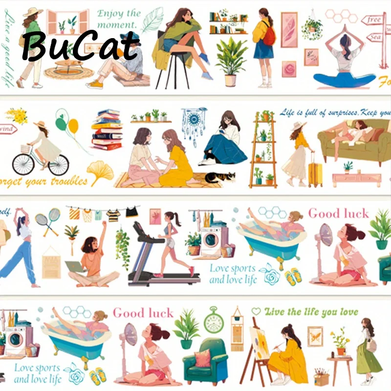 2 m/rolka kolorowa dama PET taśma Washi dekoracyjne naklejki przezroczysta taśma maskująca do scrapbookingu dziennik Planner artykuły papiernicze