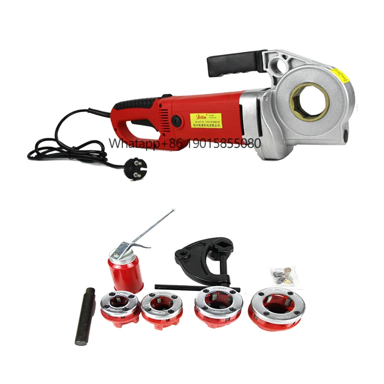 

ODETOOLS Light Weight ELectric Pipe Threading Machine for Construction Power Pipe Threader With 6 Dies