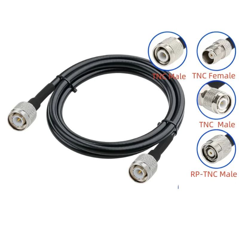 TNC Male Plug to Female jack Connector Low Loss SYV50-5/5DFB （LMR300）Coaxial Feeder Jumper Extension Cable