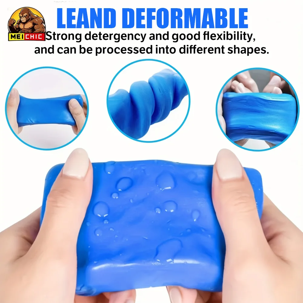 High-Quality Automotive Clay Bars for Detailing, Suitable for Car Paint, Metal, And Glass, Available in Two 50G Packages.Car was
