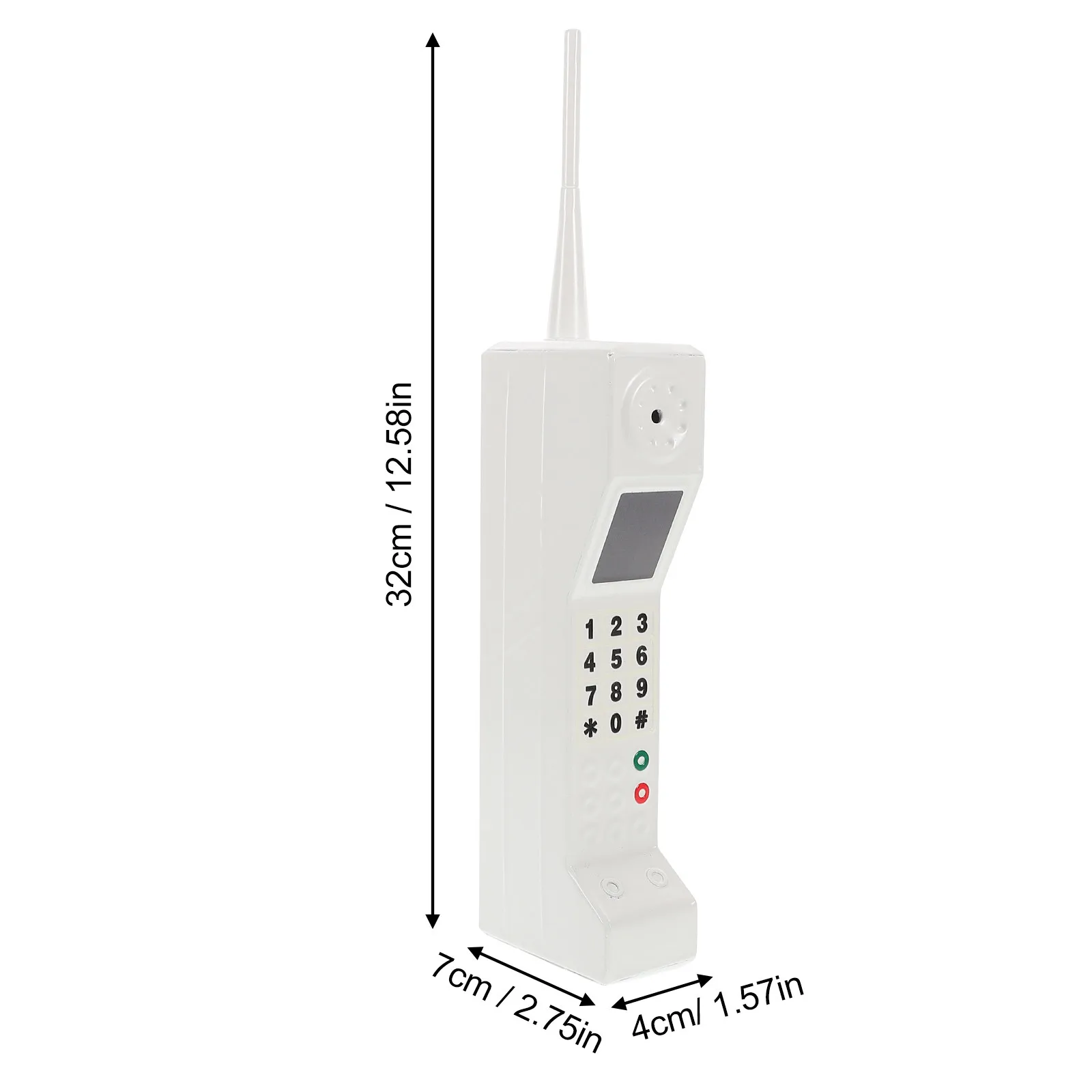 Retro Cell Phone Vintage Style Decorative Prop for 80s 90s Party Home Decor Stage Performance Desktop Ornament
