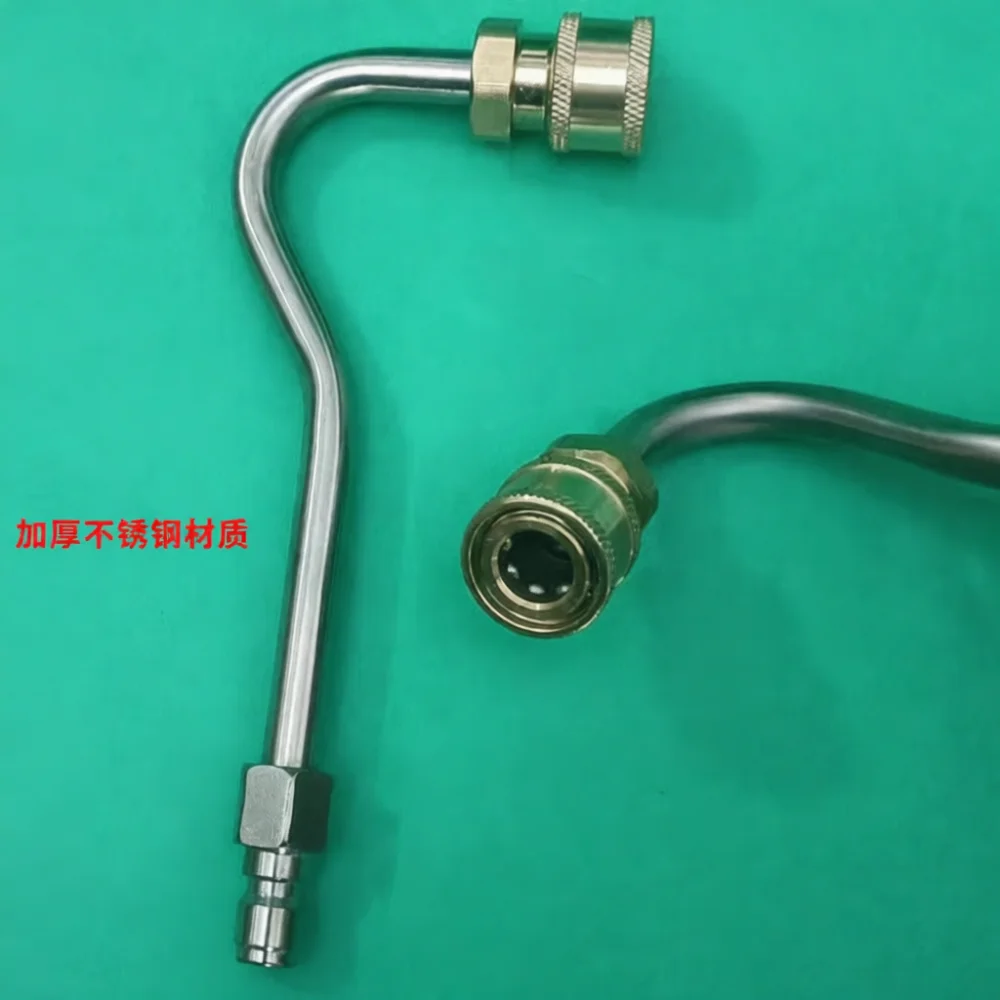 High Pressure Washer Spray Wand Angled Nozzle Attachment Stainless Steel Power Tool Accessory For Car Wash Gutter Cleaning
