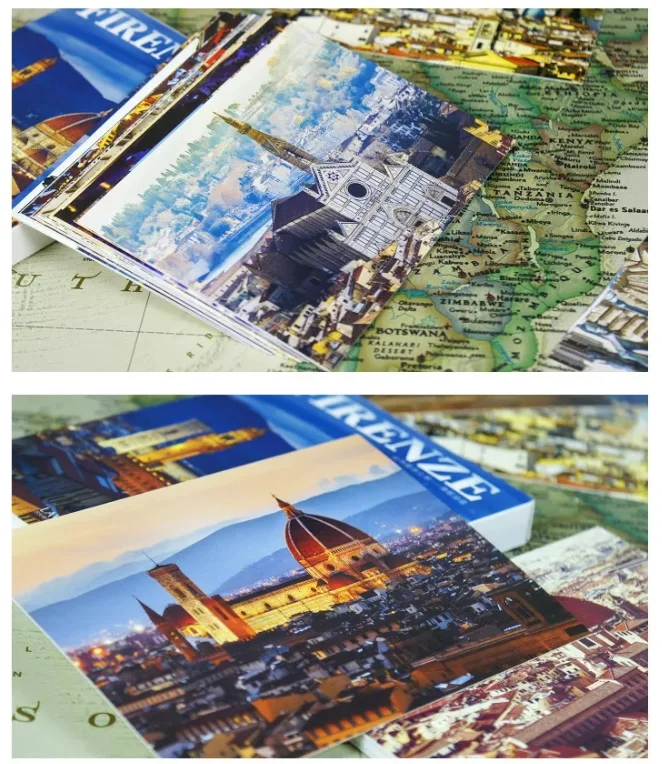 30 Sheets Firenze Landscape Postcards That Can Be Mailed Wish Greeting Card Fashion Gift For DIY Decoration Message Wall Sticker