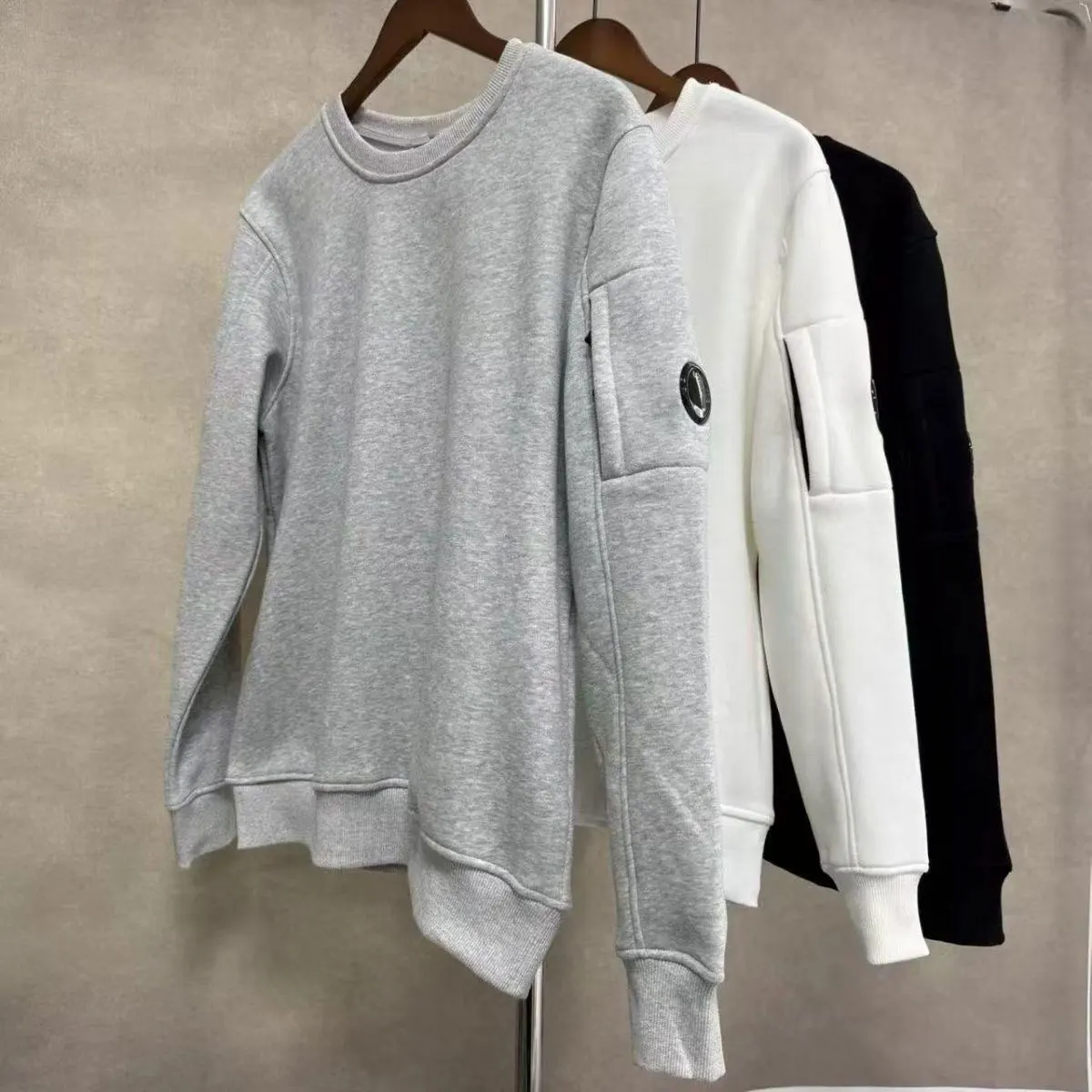 2026 New Hot Selling Foreign Trade Men's Lens Casual Round Neck Handsome and Simple Outdoor Sports Hoodie, Women's Couple Style