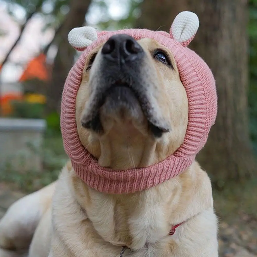 Dog Hat Winter Medium Large Labrador Retriever Golden Retriever Funny Headset Warm Pet Puppy Big Dog Ears