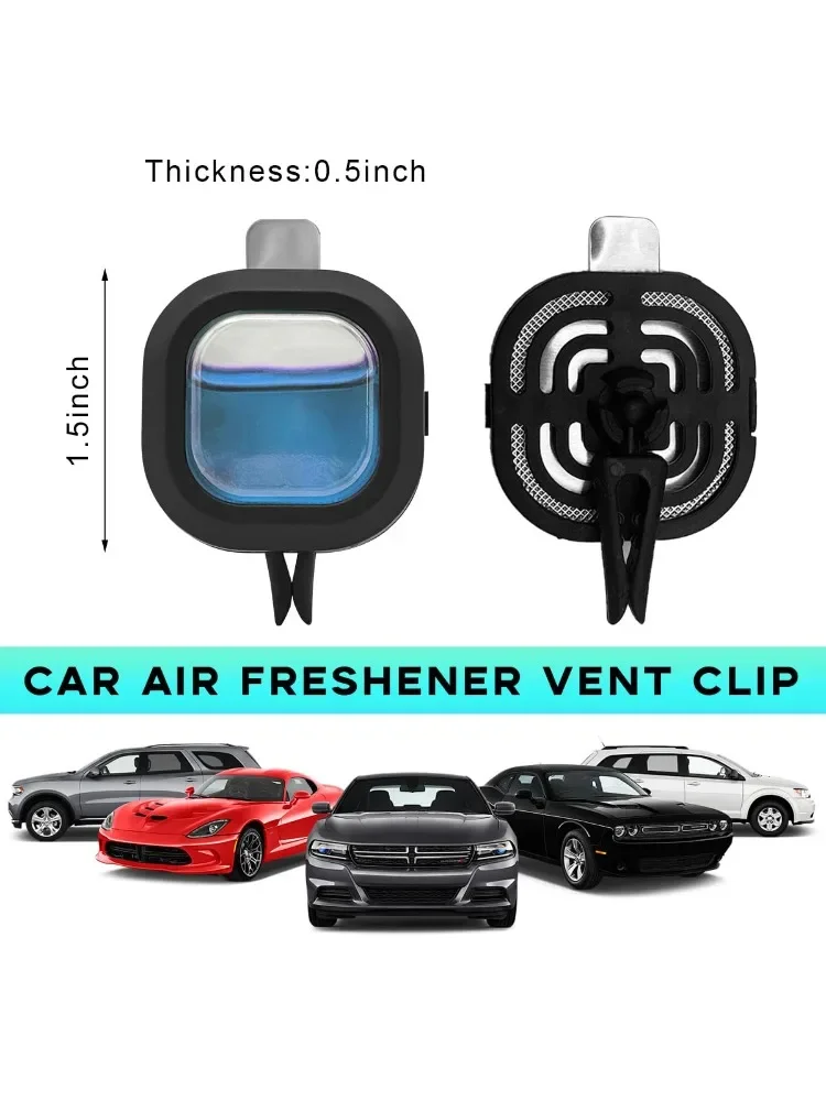 Clipe de ventilação para ambientador de carro, clipes de ventilação de ar fresco eliminador de odor refrescante adequados para veículos, casa, escritório (carro novo)