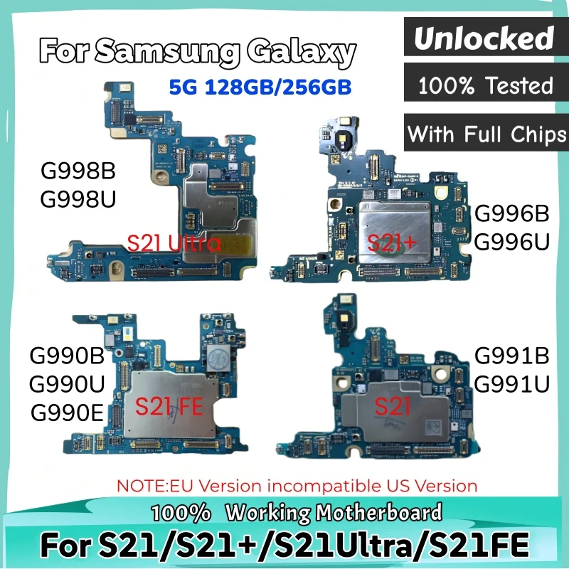 unlocked-5g-s21-ultra-g998u-g998b-logic-board-for-samsung-galaxy-s21-plus-g991u-g991b-g996b-g996u-s21-fe-g990-tested-motherboard