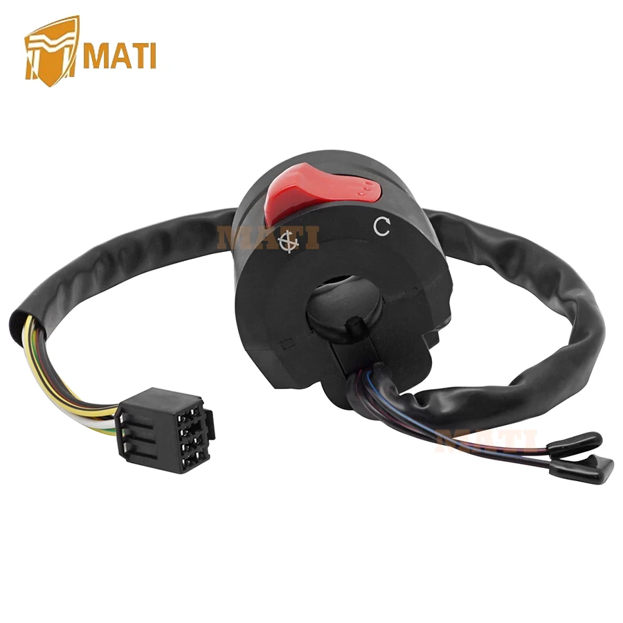 MATI-Interruptor de Control de manillar, botón de inicio y parada para Suzuki GSXR600, GSX-R600, GSXR750, GSX-R750, 2006-2007, 37200-01H30