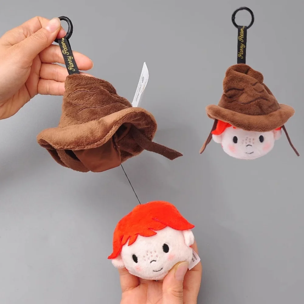 本物のハリーポッターぬいぐるみ分岐帽子人形キーホルダー学生バックパック装飾かわいい漫画伸縮リバウンドおもちゃギフト