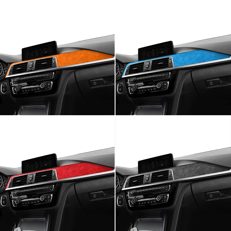For BMW F30 F32 F34 Center Console Dashboard and Instrument Panel Trim Sticker Car Interior Tuning Accessorie Made of Alcantara - view 6